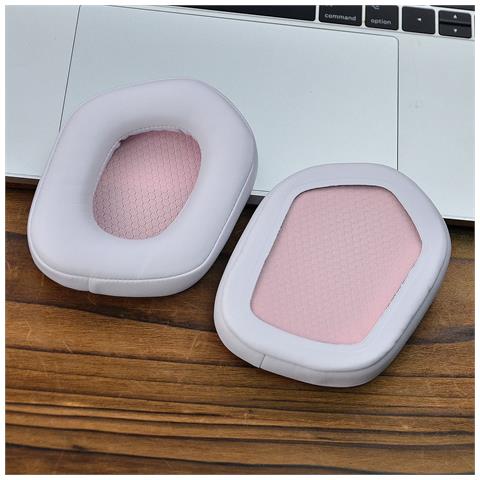Cuscinetti Auricolari Di Ricambio Per Cuffie Logitech G533 G335 G733, Xiberia K03s K03 (2 Pezzi) White - Foto 2