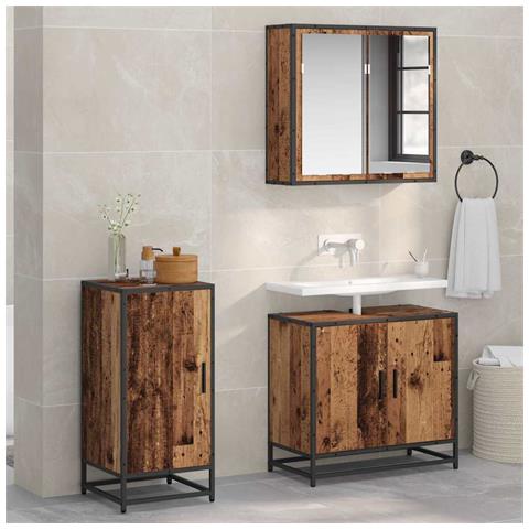 Credenza Legno vecchio 35 x 35.5 x 76 cm Legno multistrato - Foto 2