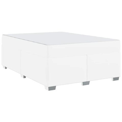 Struttura del letto Bianco 140 x 200 cm Pelle sintetica - Foto 1