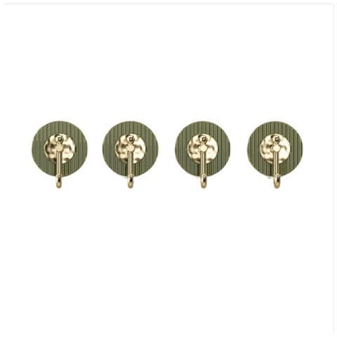 Set Di 4 Ganci Adesivi Forti Senza Trapano - Appendere Senza Danni Green - Foto 1
