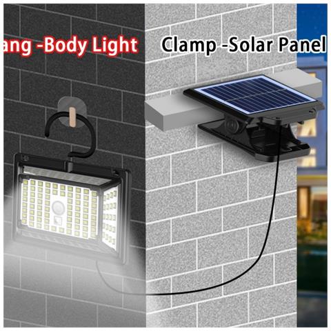 Luce Solare Clip-on Staccabile Con 190 Led - Illuminazione Esterna Perfetta - Foto 2