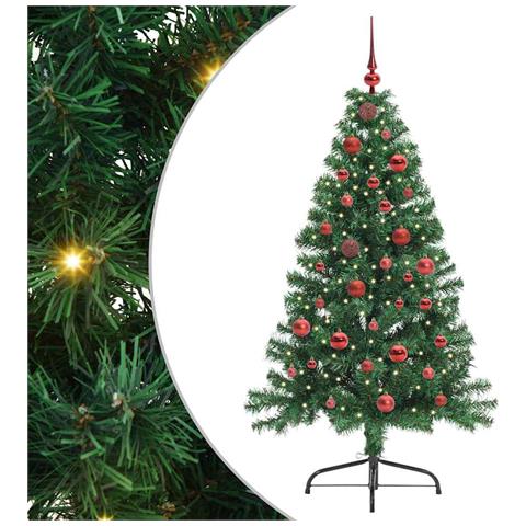 Albero di Natale artificiale con luci integrate Verde 150 cm - Foto 1