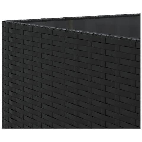 Set Salotto da Giardino 10pz con Cuscini in Polyrattan Nero - Foto 9