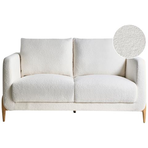 Divano 2 Posti Gimo Bouclé Bianco - Foto 2