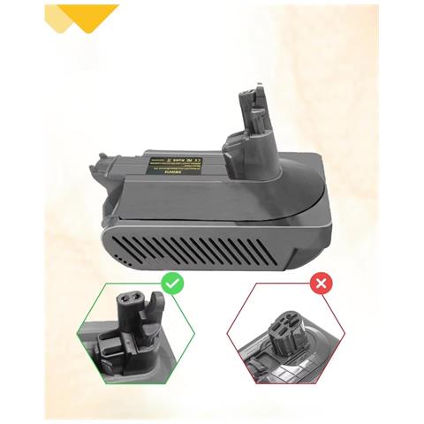 Adattatore Batteria Di Ricambio Compatibile Con Aspirapolvere Dyson V10 - Per Batterie Dewalt 18v / 20v / 60v | Materiale Abs, Alta Durata - Foto 2