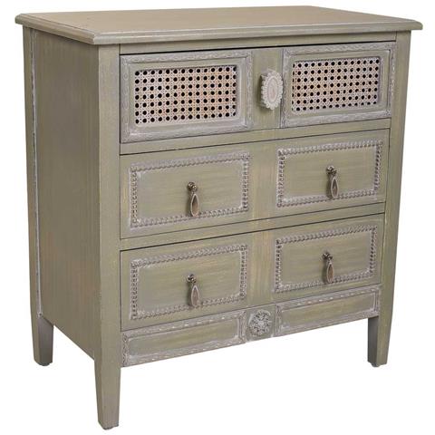 Comodino In Legno Con 3 Cassetti, Dimensioni 65x36x70 Cm. - Foto 1