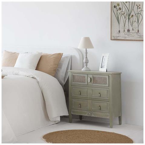 Comodino In Legno Con 3 Cassetti, Dimensioni 65x36x70 Cm. - Foto 2