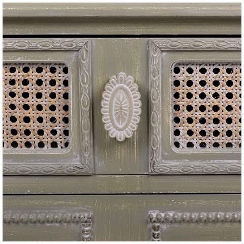 Comodino In Legno Con 3 Cassetti, Dimensioni 65x36x70 Cm. - Foto 8