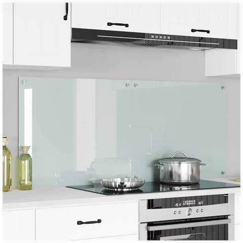 Rivestimento da Cucina 2 pcs Bianco 70 x 60 cm vetro temperato - Foto 2