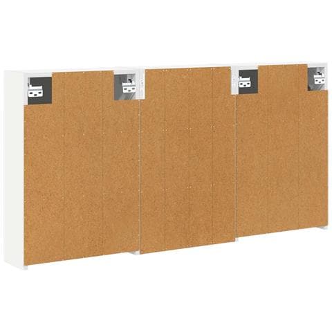 Set di Armadi da Bagno con lo scaffale 3 pcs 126 x 16 x 62.5 cm - Foto 9
