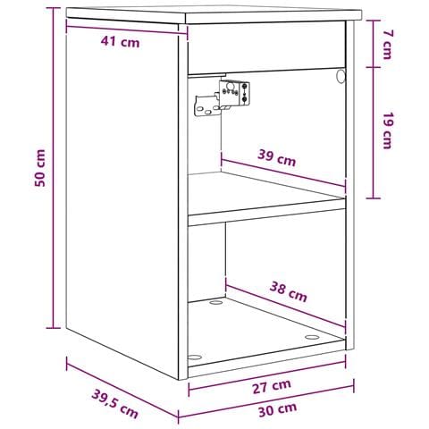 Armadio Bagno In-between Grigio Cemento 30 x 35 x 50 cm - Foto 7
