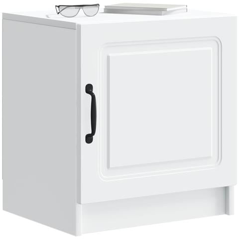 Armadio da Notte Bianco 43 x 34,5 x 47 cm Legno ingegnerizzato - Foto 2