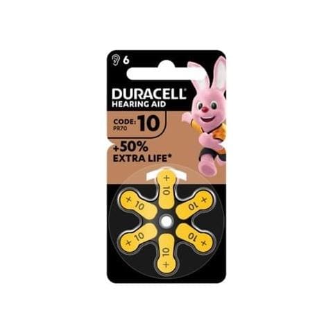 Easy Tab 10 Giallo Batteria per Apparecchio Acustico 6 Pezzi - Foto 1