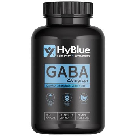 GABA Acido Gamma Amminobutirrico 250 mg 360 Capsule | Integratore per Calma Mentale e Gestione dello Stress | Relax Notturno e Benessere Nervoso | 100% Vegano, Senza Glutine e Senza Lattosio | Scorta 12 Mesi - Foto 4