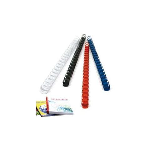 25 dorsi plastici 21 anelli 8mm nero peach - Foto 1