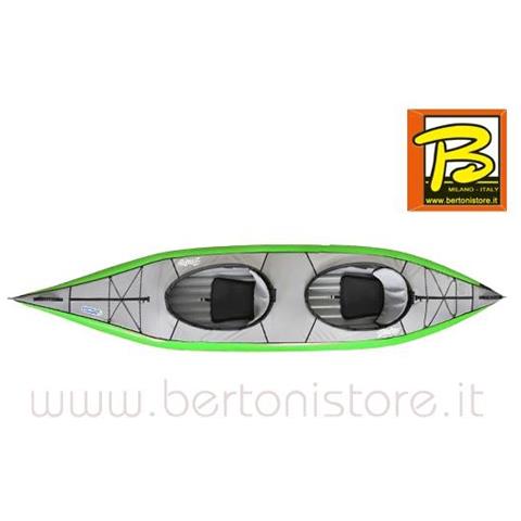 Canoa Gonfiabile Swing 2 Verde Con Pinna 043911-g (1c/11c) - Foto 1