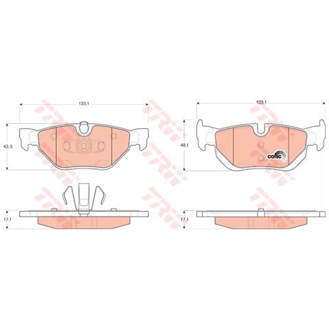 Kit Pastiglie Freno Gdb1626 - Foto 3