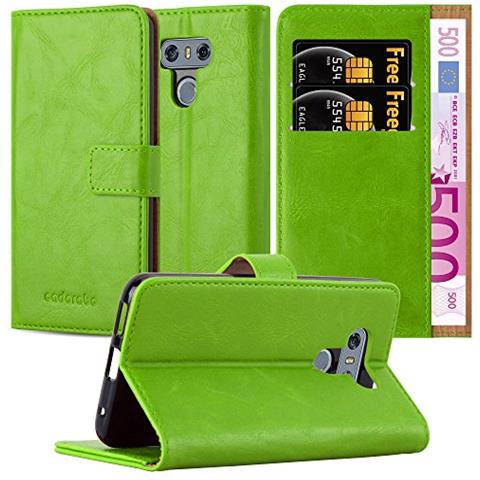 Cadorabo Custodia Compatibile Con Lg G6 In Verde Erbe - Coperchio Protettiva Con Chiusura Magnetica, Funzione Stand E Tasca Per Le Carte - Foto 1