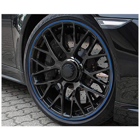 Pin Design Stripes Per Cerchi, B = 6 Mm, Incl. Attrezzo Di Montaggio, Blu Scuro4 Strisce … 6mm X 2,15 M, 1 Striscia Per Prova 6 Mm X 40 Cm - Foto 2