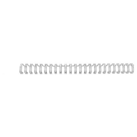 Spirali metalliche WireBind A5 24 anelli argento 8 mm (100) - Foto 1