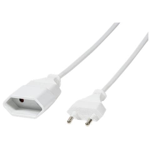 2m, 2xCEE 7/16 2m CEE7/16 CEE7/16 Bianco cavo di alimentazione - Foto 1