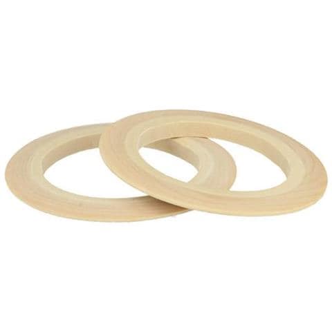 2 Braccialetti Piatti In Legno 6,8 Cm - Foto 1