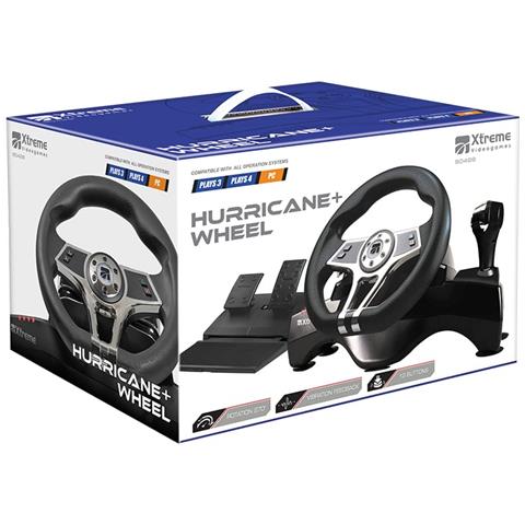 Volante e Pedaliera Wheel Huricane+ Compatibile con PC /PlayStation 3 e 4 Colore Nero - Foto 2