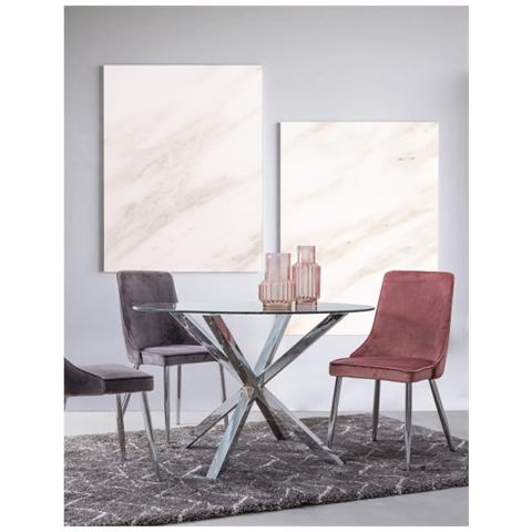 Tavolo May Rotondo Gamba Acciaio D114 Cm - Foto 2