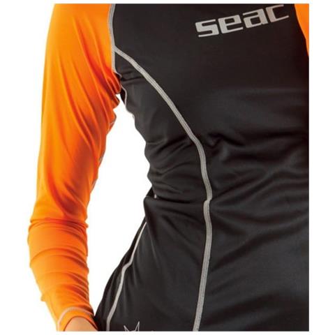Seac T-sun Long Donna S Nero / arancione - Foto 3