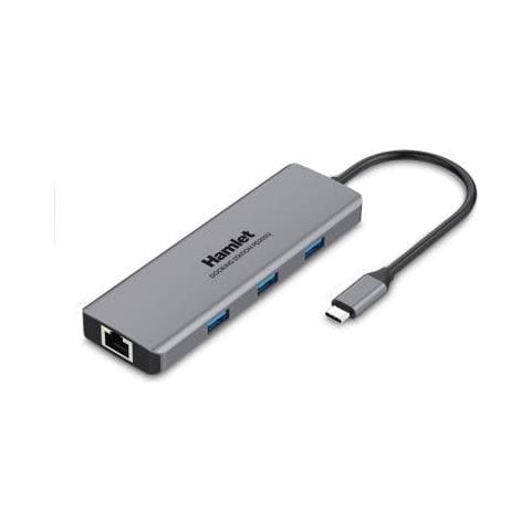 Replicatore di Porte e Docking Station per Notebook PD200U Cablato 5x USB 3.2 / HDMI / LAN + Power Delivery 85W - Grigio - Foto 1