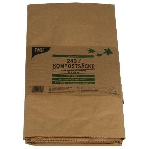 14189 sacchetto per rifiuti 240 L Marrone 2 pz - Foto 1