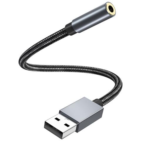 Adattatore Audio Da Usb A 3,5 Mm (femmina). Grey - Foto 1