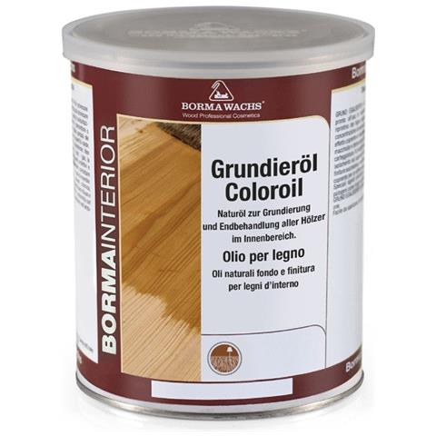 Olio Speciale Di Fondo Per Legno Grundieroel Coloroil - Noce Chiaro - 1 Lt. - Foto 1