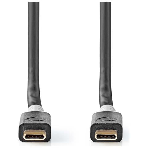 Cavo Da Usb-c Maschio A Usb-c Maschio 100w 20 Gbps 4k 1m, Nero / Oro - Foto 6