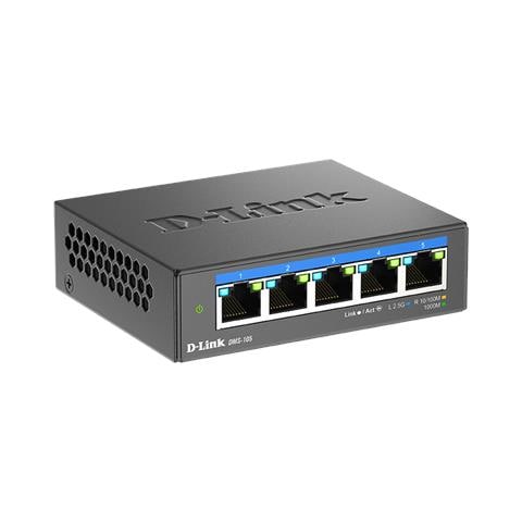 DMS-105 Non gestito L2 2.5G Ethernet (100/1000/2500) Nero - Foto 1