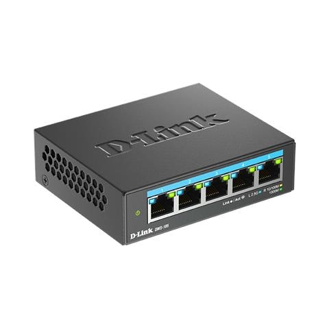 DMS-105 Non gestito L2 2.5G Ethernet (100/1000/2500) Nero - Foto 2