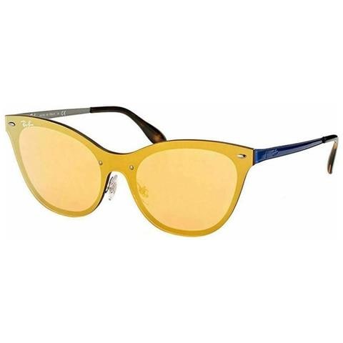 Óculos De Sol De Metal Com Formato De Olho De Gato Rb3580n90377j43 Feminino - Foto 1