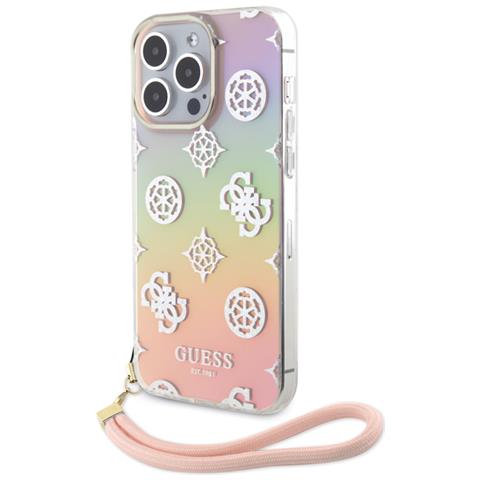 Cover Per Iphone 15 Pro Tpu Peony Con Cordino, Multicolore - Foto 1
