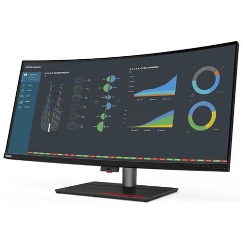 Monitor 39.7” LED IPS Curvo ThinkVision P40w-20 5K Ultra HD 5120 x 2160 Pixel Tempo di Risposta 6 ms - Foto 1