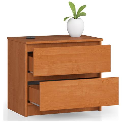 Comodino K60, 2 cassetti, 60x40x55 cm, Colore Ontano - Foto 2