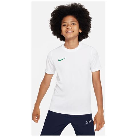 T-Shirt Dry Park Vii Jr Bv6741-101 Bambino Taglia M Colore Bianco /Nero - Foto 1