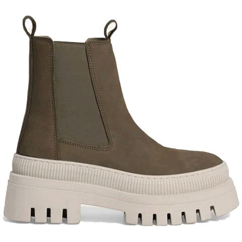 Taupe Casual Closed Chelsea Booties Stivaletti Pelle Scarpe Donna Beige Eu 38, 1-25494-41 341 - Foto 2