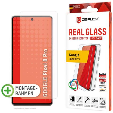 E.v.i. 01893 Custodia Per Cellulare 17 Cm [6.7] Cover Trasparente (displex Real Glass + Case - Google Pixel 8 Pro) - Foto 1