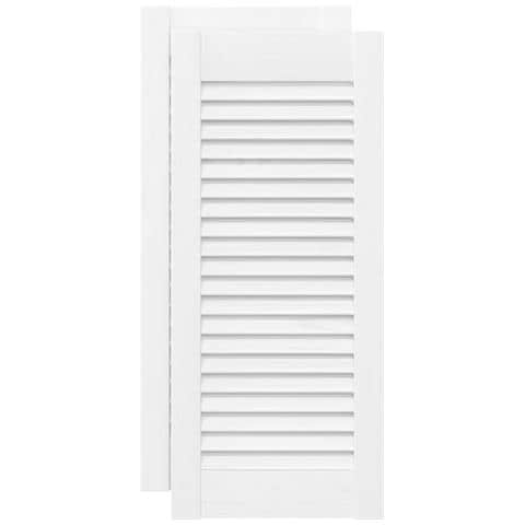 Ante A Lamelle 2 Pz Bianche 61,5x29,5 Cm - Foto 2