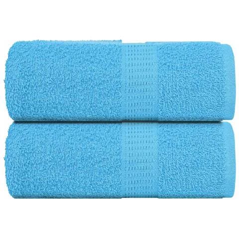 Asciugamani Ospiti 2 Pz Turchesi 30x50 Cm 360 G/m 100% Cotone - Foto 1