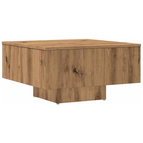 Tavolino Da Salotto Rovere Artigianale 60x60x31,5 Cm Truciolato - Foto 2