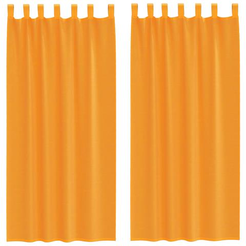 Tende In Voile Con Passanti 2 Pz Arancio 140x245 Cm - Foto 1