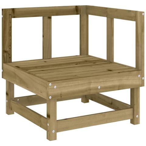 Set Salotto Da Giardino 7 Pz In Legno Impregnato Di Pino - Foto 3