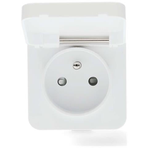 Misuratore Di Potenza Ip44 Connesso Wi-fi 3680w Tipo E Con Sportellino, Bianco - Foto 2