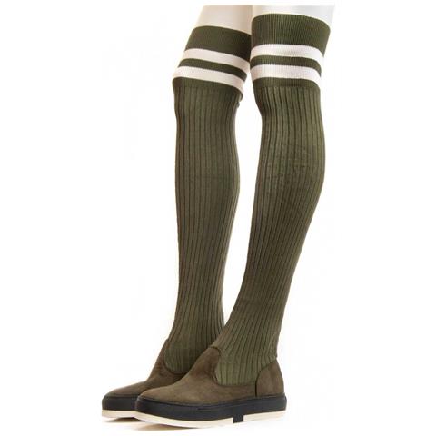 Montevita Stivale Con Piattaforma Bottavita3 Verde . - Foto 1